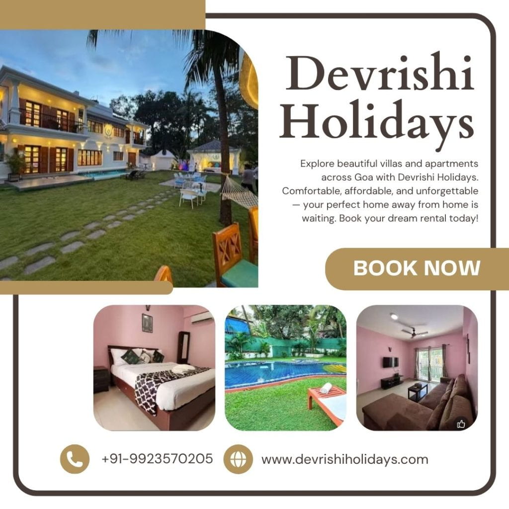 Luxury Villas & Apartments for Rent in Goa with Devrishi Holidays